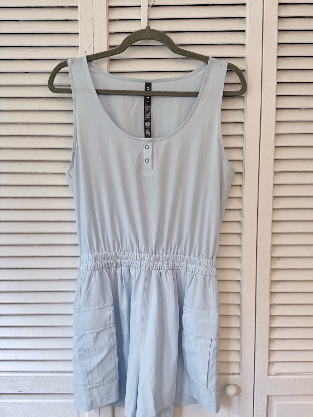 Vuori Light Blue Sleeveless Romper